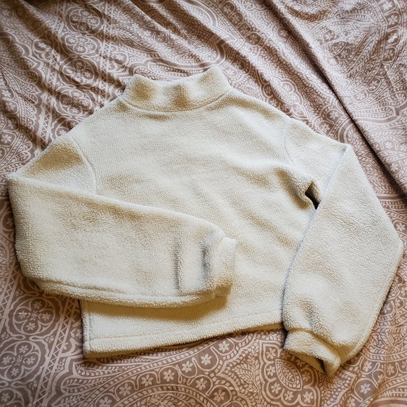 Fleece mockneck sweater - Picture 1 of 6